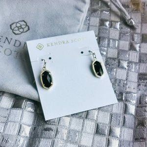 Kendra Scott Lee Drop Earrings Gold Black